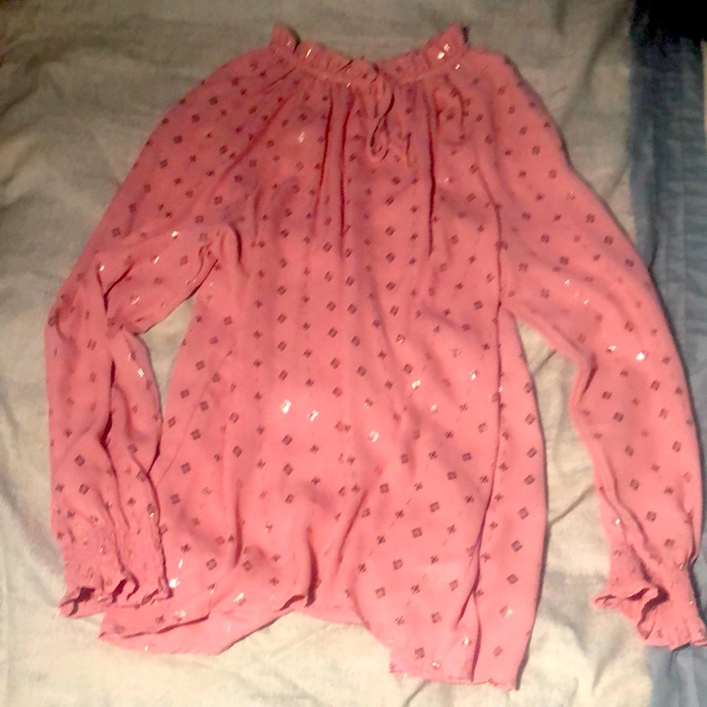 Time and true long sleeve blouse